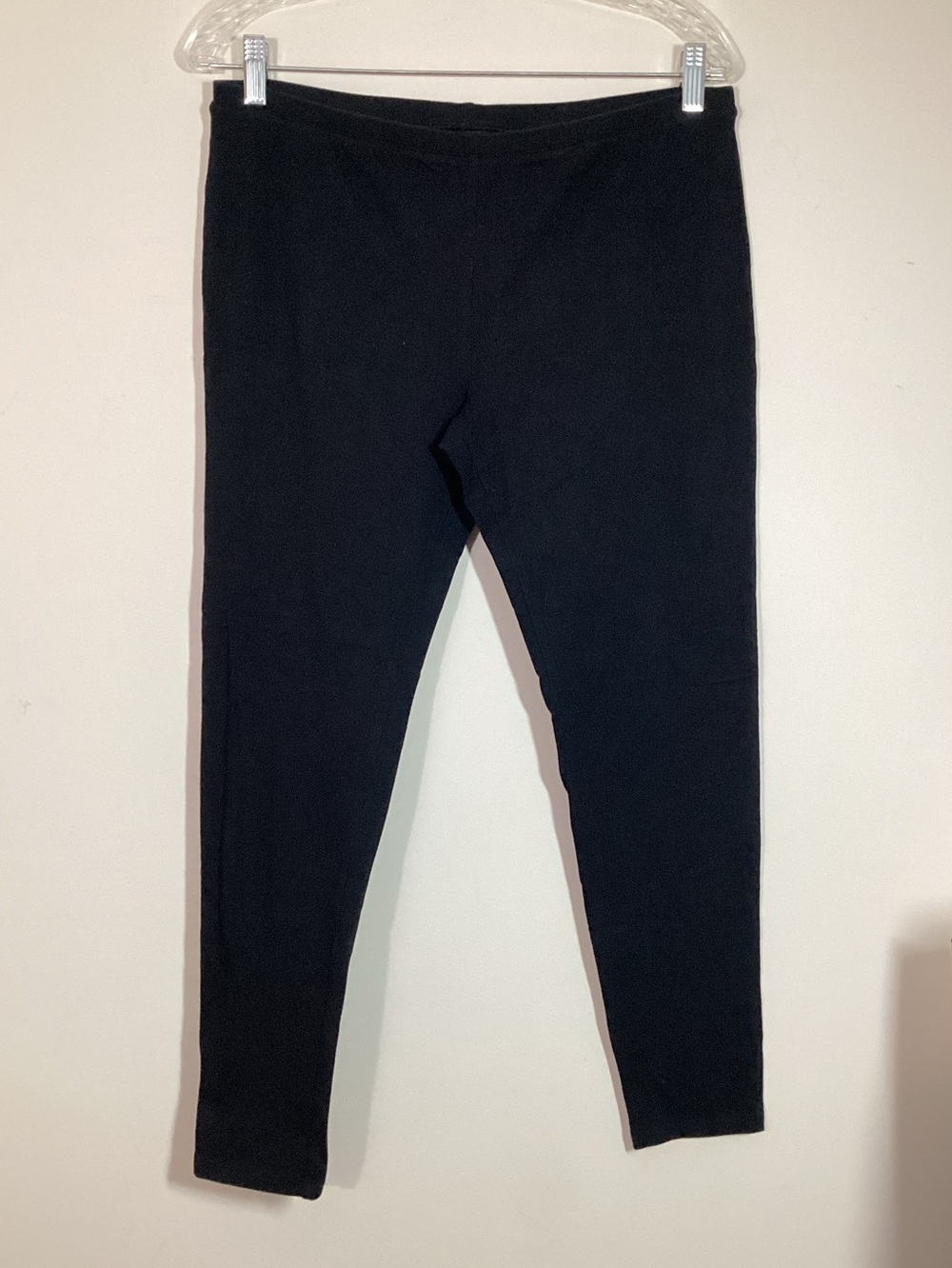 HUE L Black Leggings Cotton Spandex